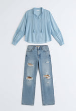 Zestaw Błękitna Swoboda - Casual Look