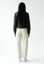 Spodnie Soovenir – Kremowe Wide-Leg z Przetarciami