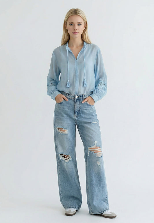 Zestaw Błękitna Swoboda - Casual Look