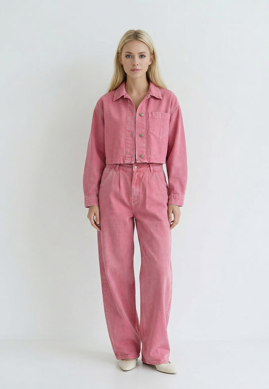 Zestaw Różowy Bunt - Casual Look